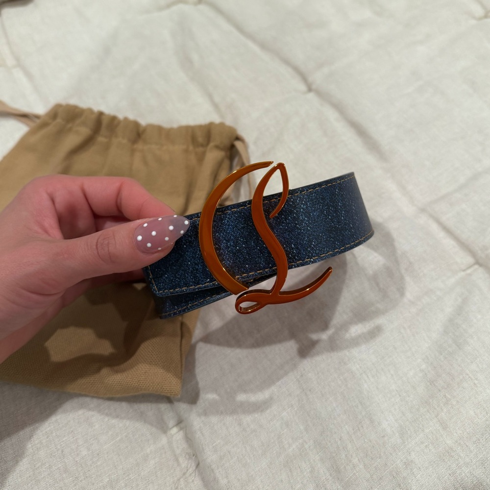 Christian Louboutin Belt with Rose Gold